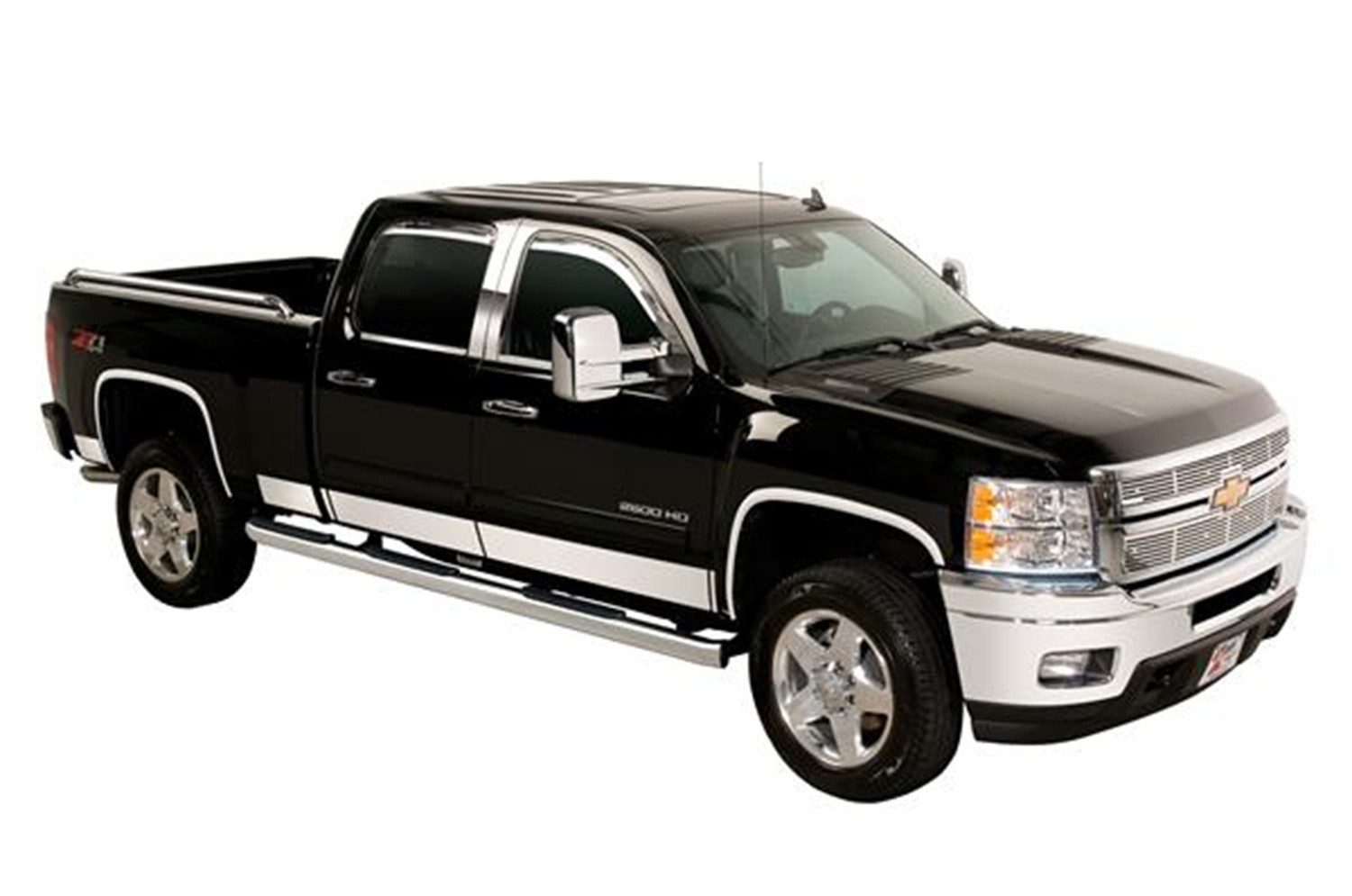 Foto de  Stainless Steel Rocker Panel Molding para Ford F-250 Ford F-250 Super Duty Ford F-350 Super Duty Marca PUTCO N�mero de Parte 9751420