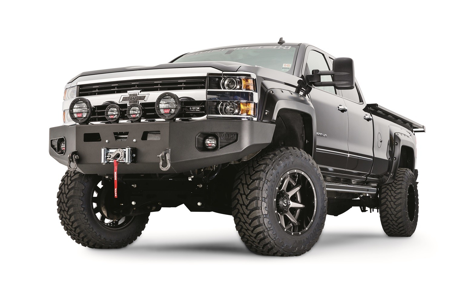 Foto de Parachoque Heavy Duty para Chevrolet Silverado 2500 HD 2014 2015 2016 2017 Chevrolet Silverado 3500 HD 2014 2015 2016 2017 Marca WARN WINCH N�mero de Parte 93472