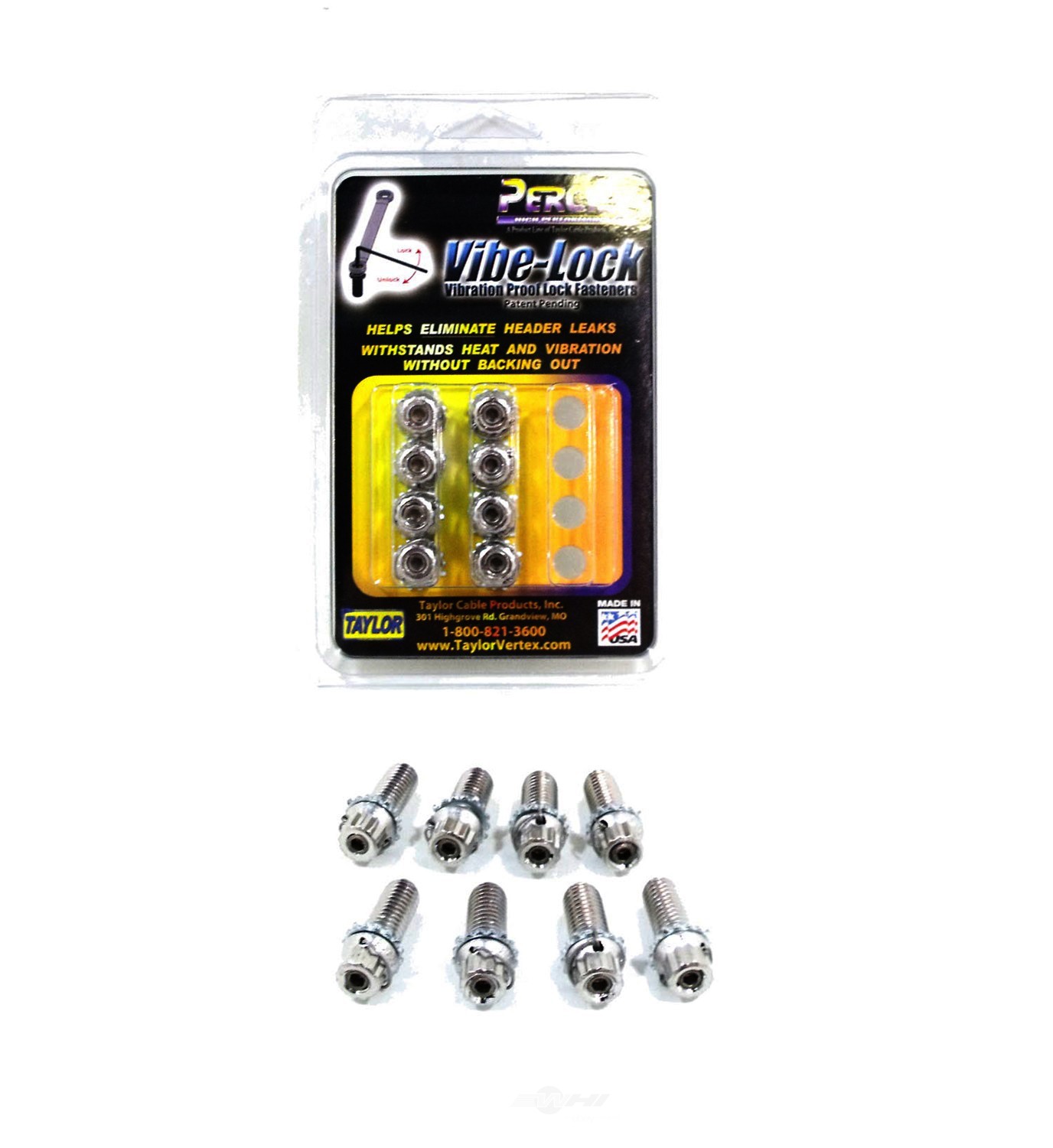 Foto de Juego de Tornillos de Mltiple de Admision Vibe Lock Engine para Pontiac GTO 1969 Nmero de Parte 310029