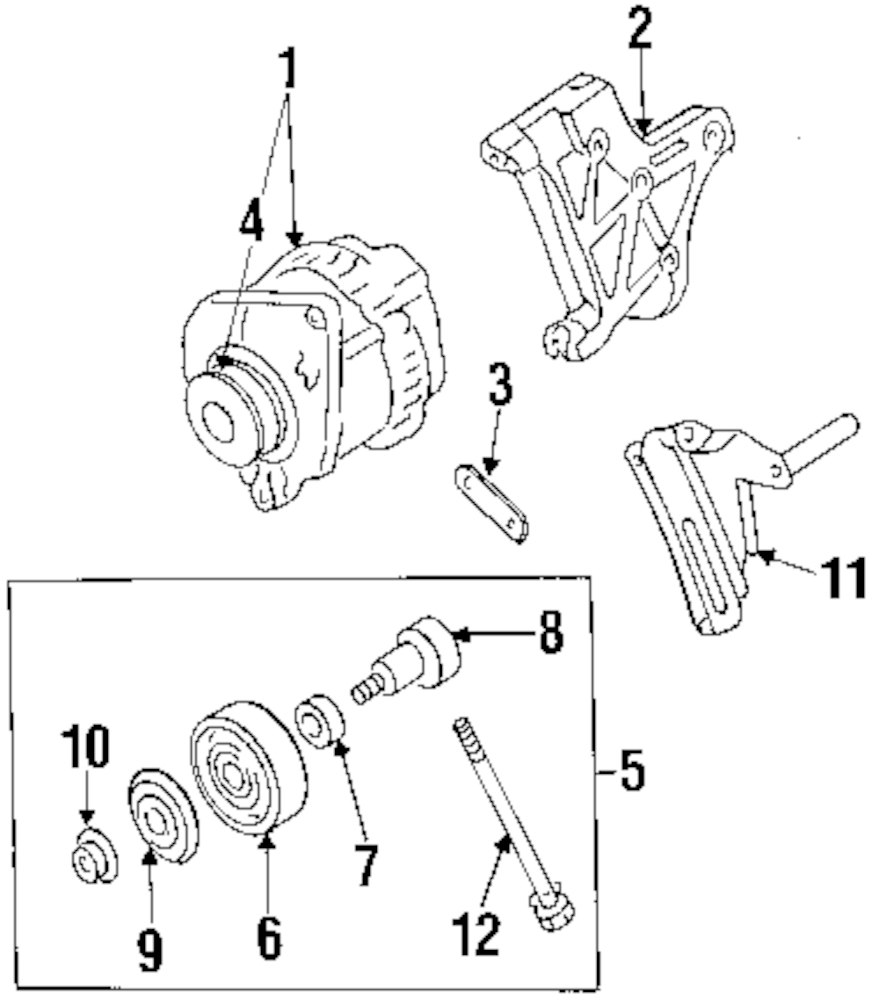 GENUINE INFINITI - TENSION PULLEY SHAFT - INF 119480W002