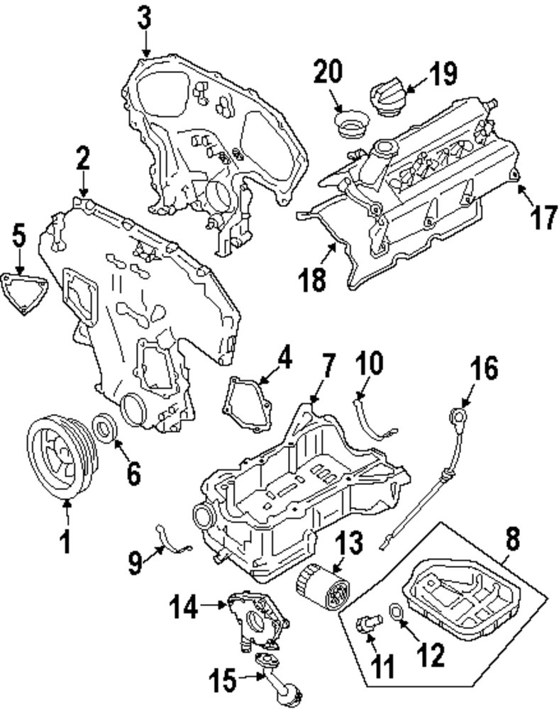 GENUINE INFINITI - LOWER OIL PAN WASHER - INF 11026JA00A
