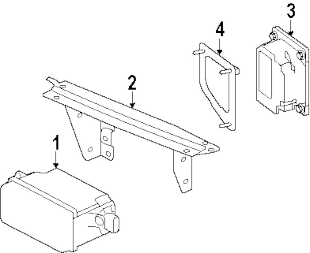 GENUINE JAGUAR - CONTROL MODULE MOUNT BRACKET - JAG C2Z3634