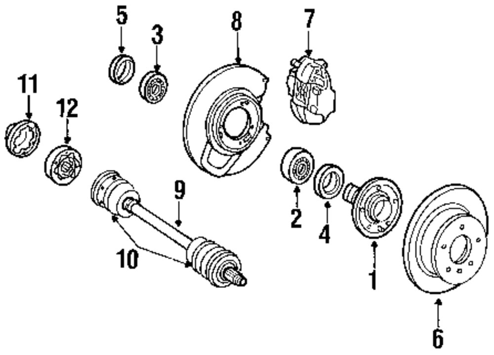 Mercedes benz rear suspension parts #5