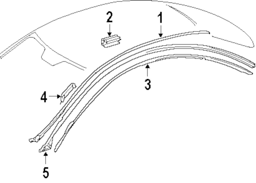 Mercedes body molding clips #1