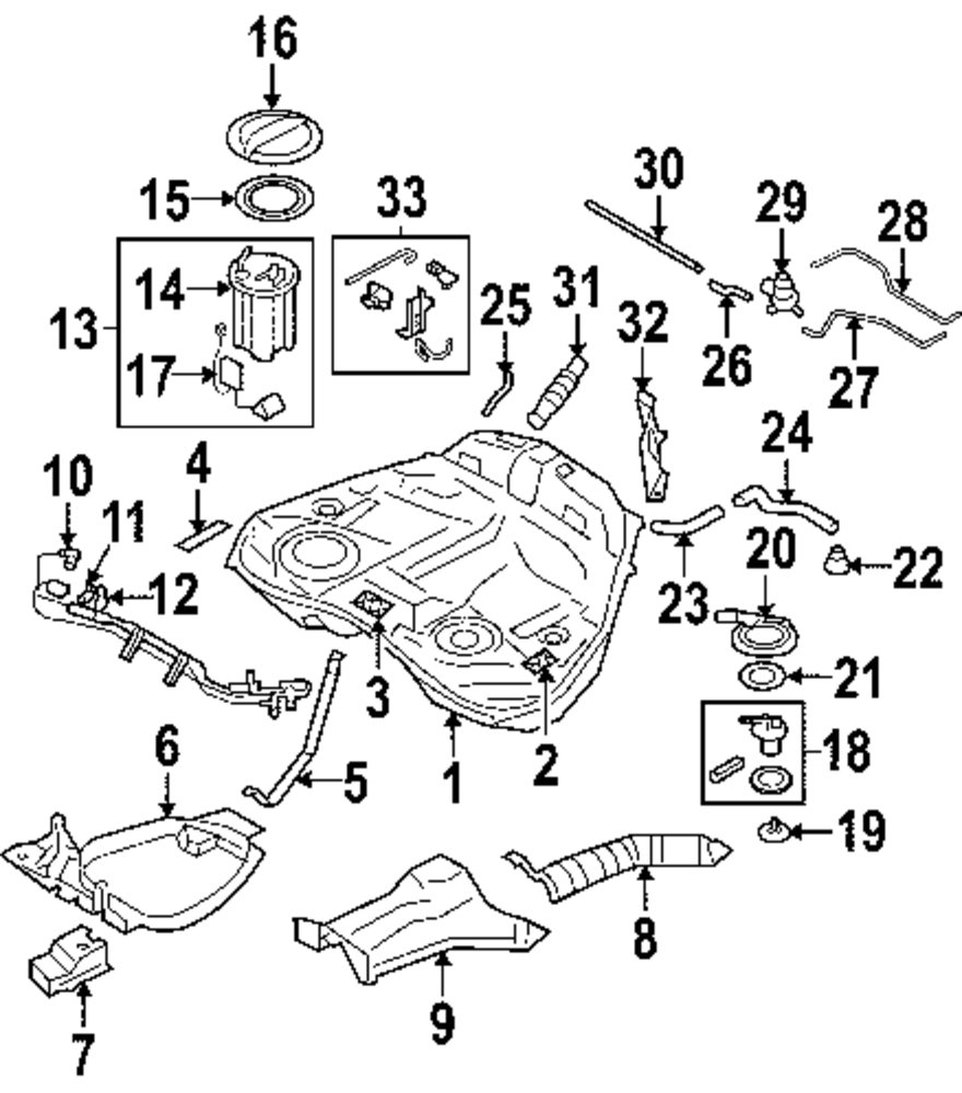 GENUINE SUBARU - FUEL TANK CUSHION - SUB 42043AG16A