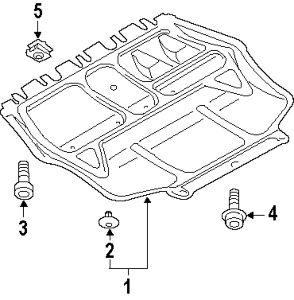 GENUINE VOLKSWAGEN - REAR SHIELD BOLT - VWG N10354602