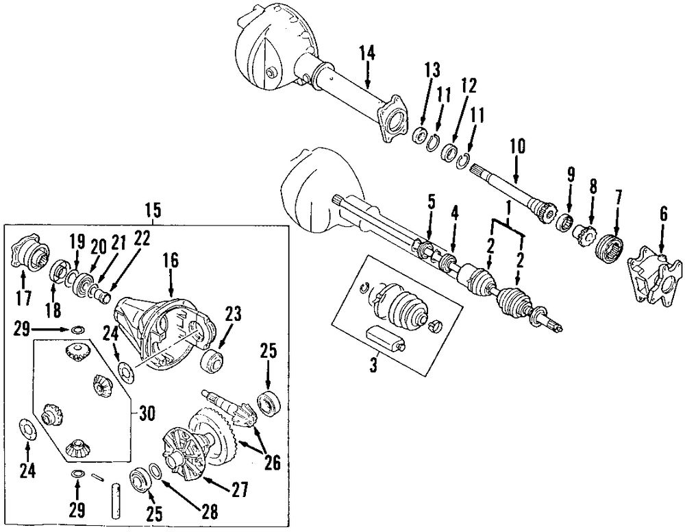 2001 ISUZU RODEO SPORT Differential Parts - Mopardirectparts.com