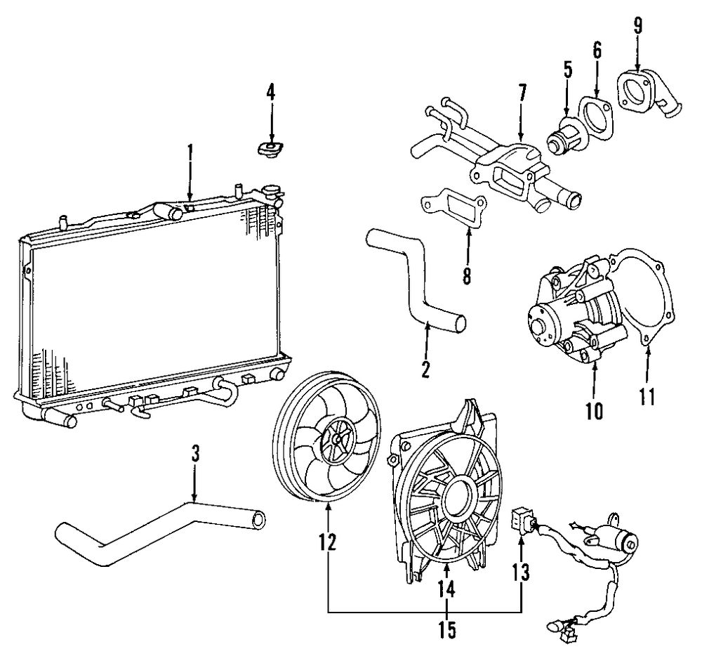 GENUINE KIA - FAN SHROUD - KIA 253501D100