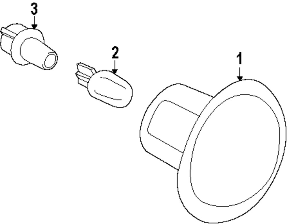 GENUINE FORD - REPEATER BULB - FOR E35Y13466B