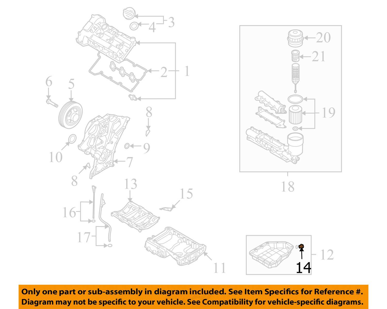 HYUNDAI OEM 9917 Elantra 2.0LL4Engine Oil Drain Plug 2151223001 eBay