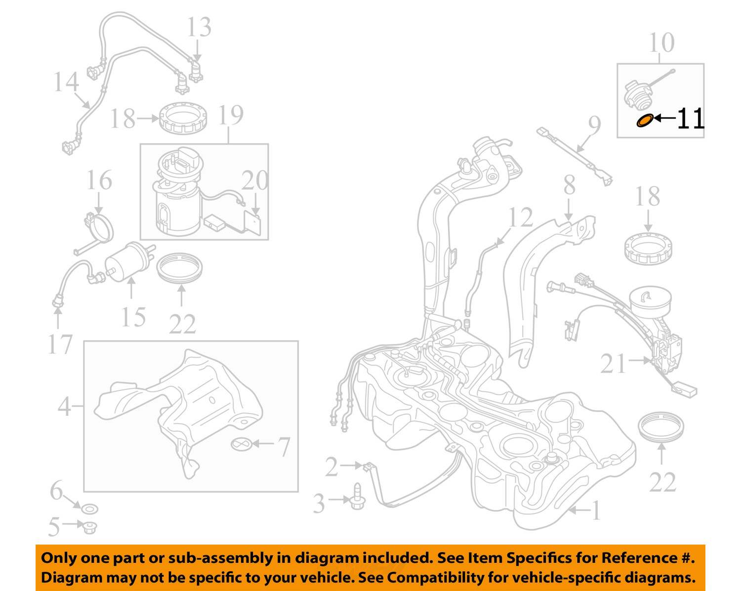 AUDI OEM 0613 A3 2.0LL4 Fuel SystemFuel Cap Seal 1K0201557A eBay