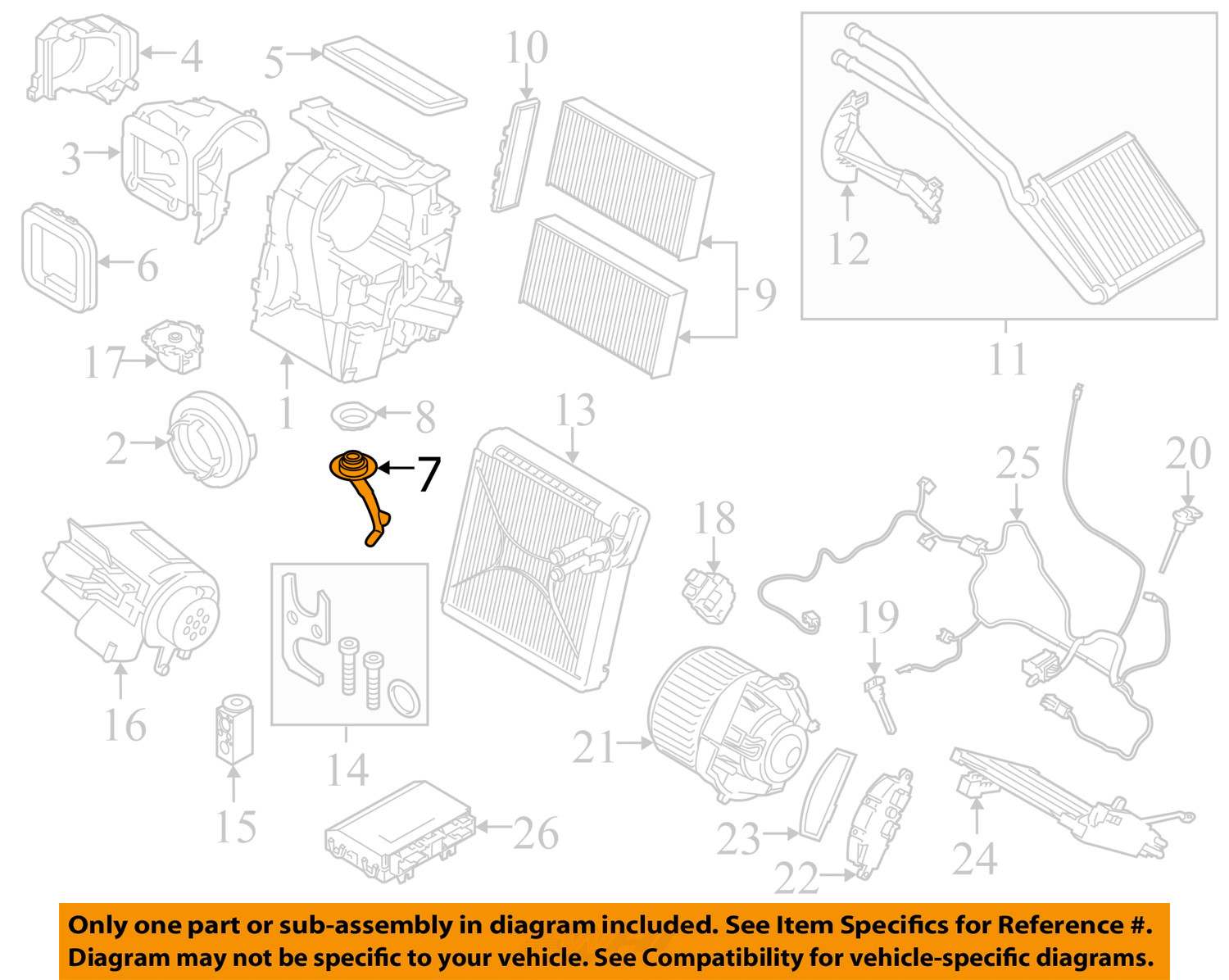 MINI OEM 1416 Cooper 2.0LL4 A/C AC Evaporator HeaterDrain Tube