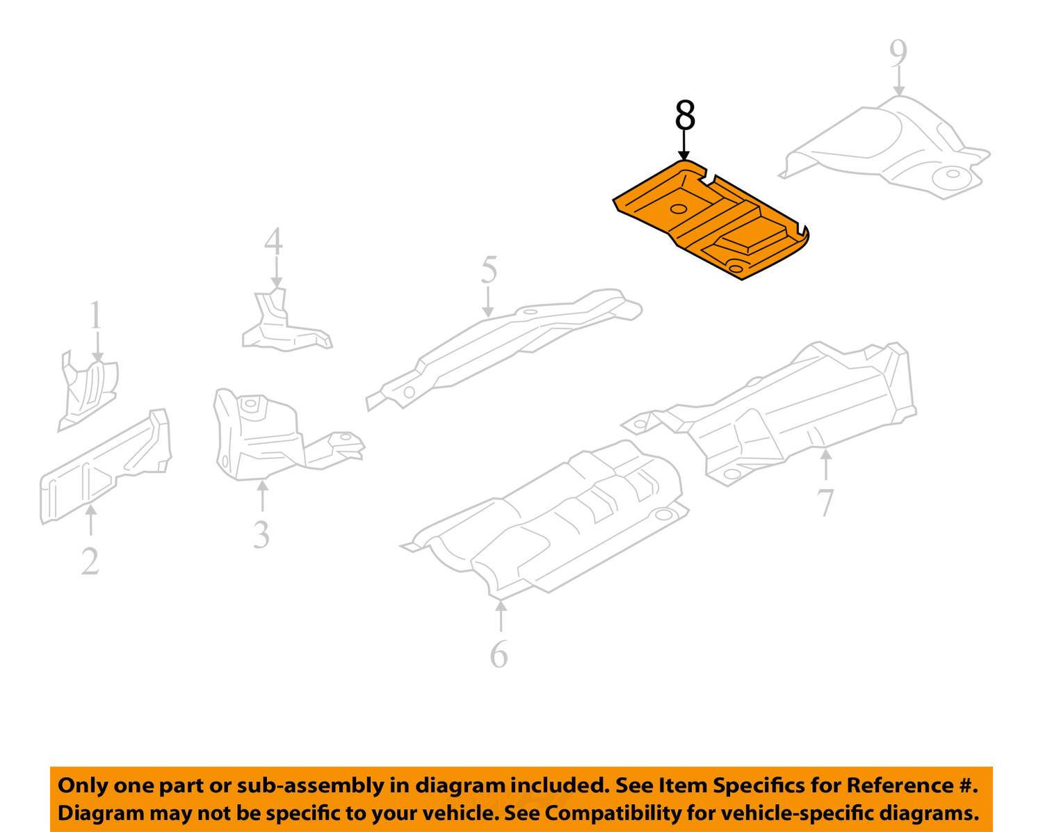 BMW OEM 1315 X1 2.0LL4 Heat ShieldsExhaustHeat Shield 51487140985