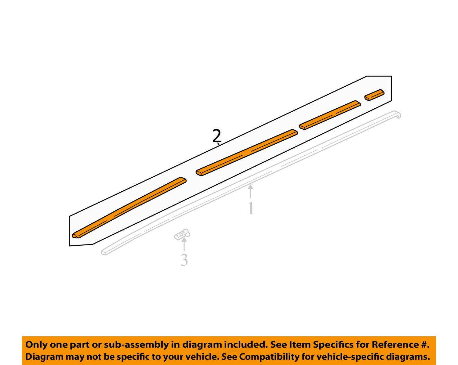 HONDA OEM 0510 OdysseyRoof Molding Trim Left 74316SHJA21 eBay