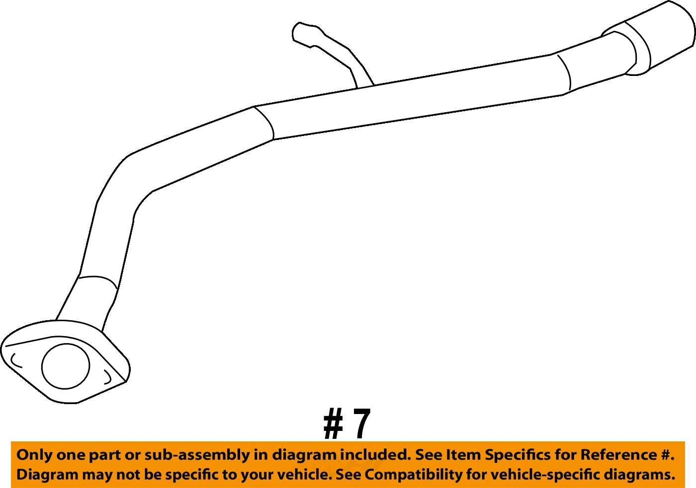 HONDA OEM 0411 Element 2.4LL4Exhaust System Tail Pipe 18330SCVA01