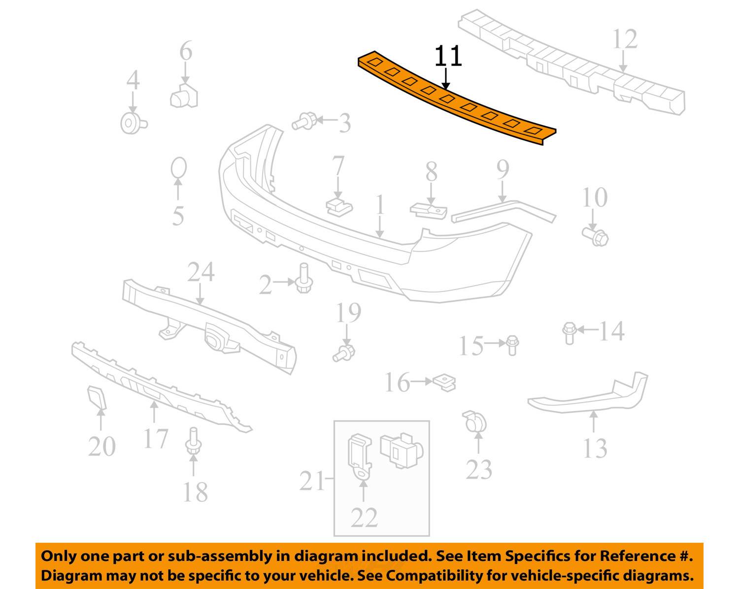 HONDA OEM Pilot Rear BumperStep Pad Protector Scratch Guard Cover