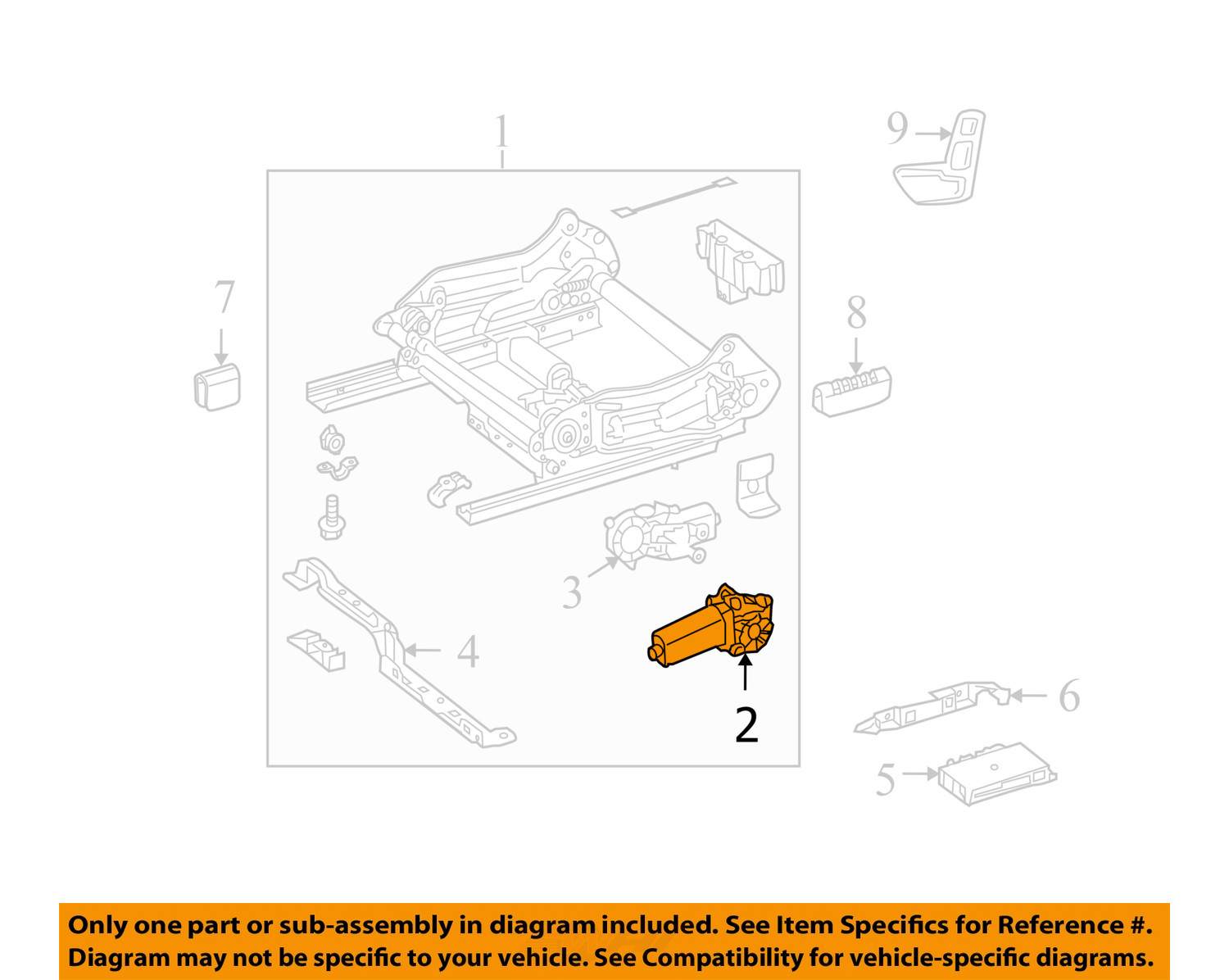 Mercedes MERCEDESBENZ OEM 0811 C300 Power Seat TrackMotor 0068207142