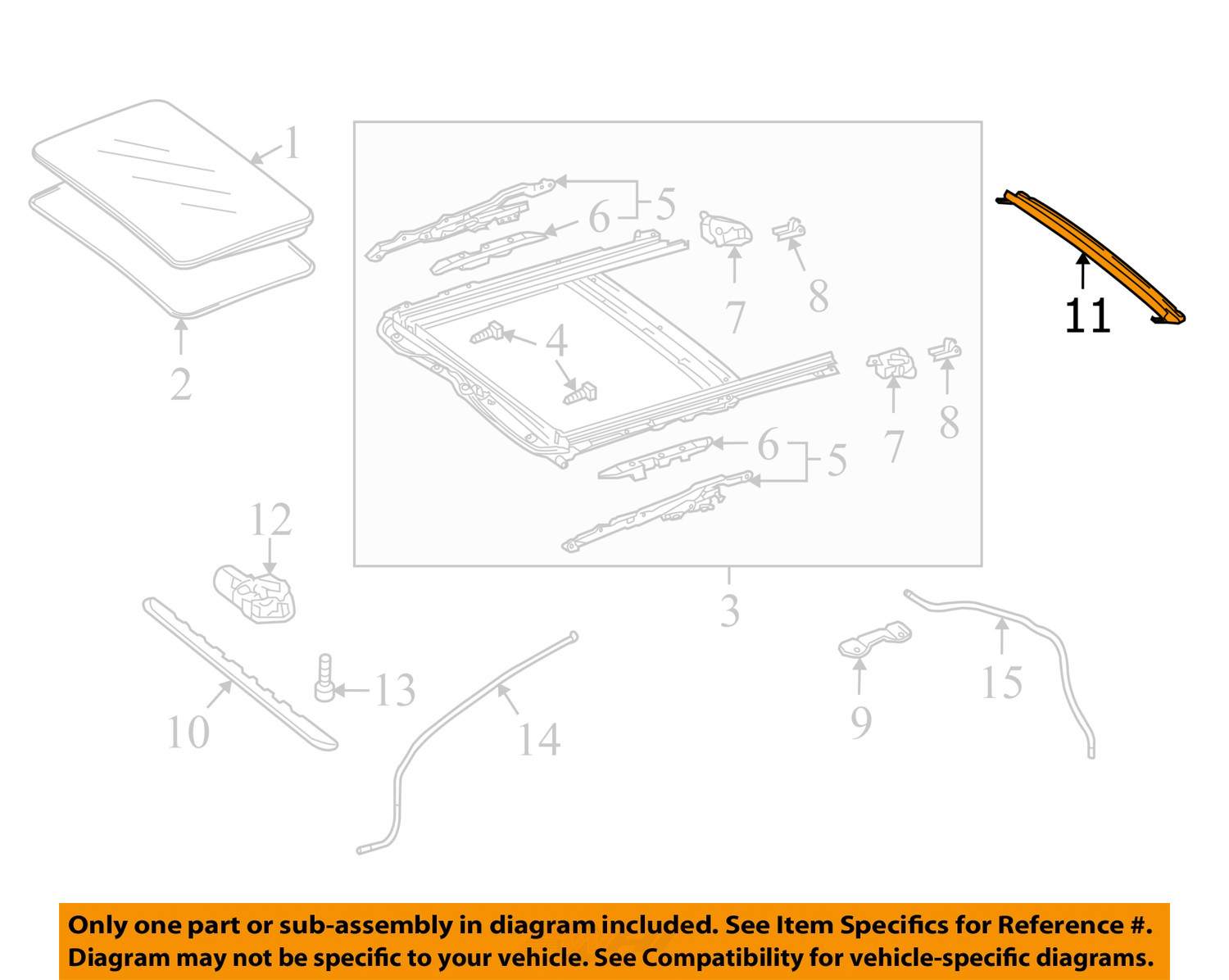 MERCEDES OEM 0814 C300 SunroofDrip Rail 2047800013