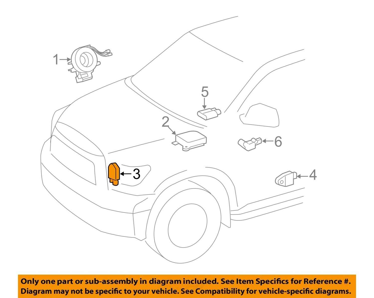 TOYOTA OEM 1315 Tundra Airbag Air Bag SRSFront Impact Sensor 8917309730