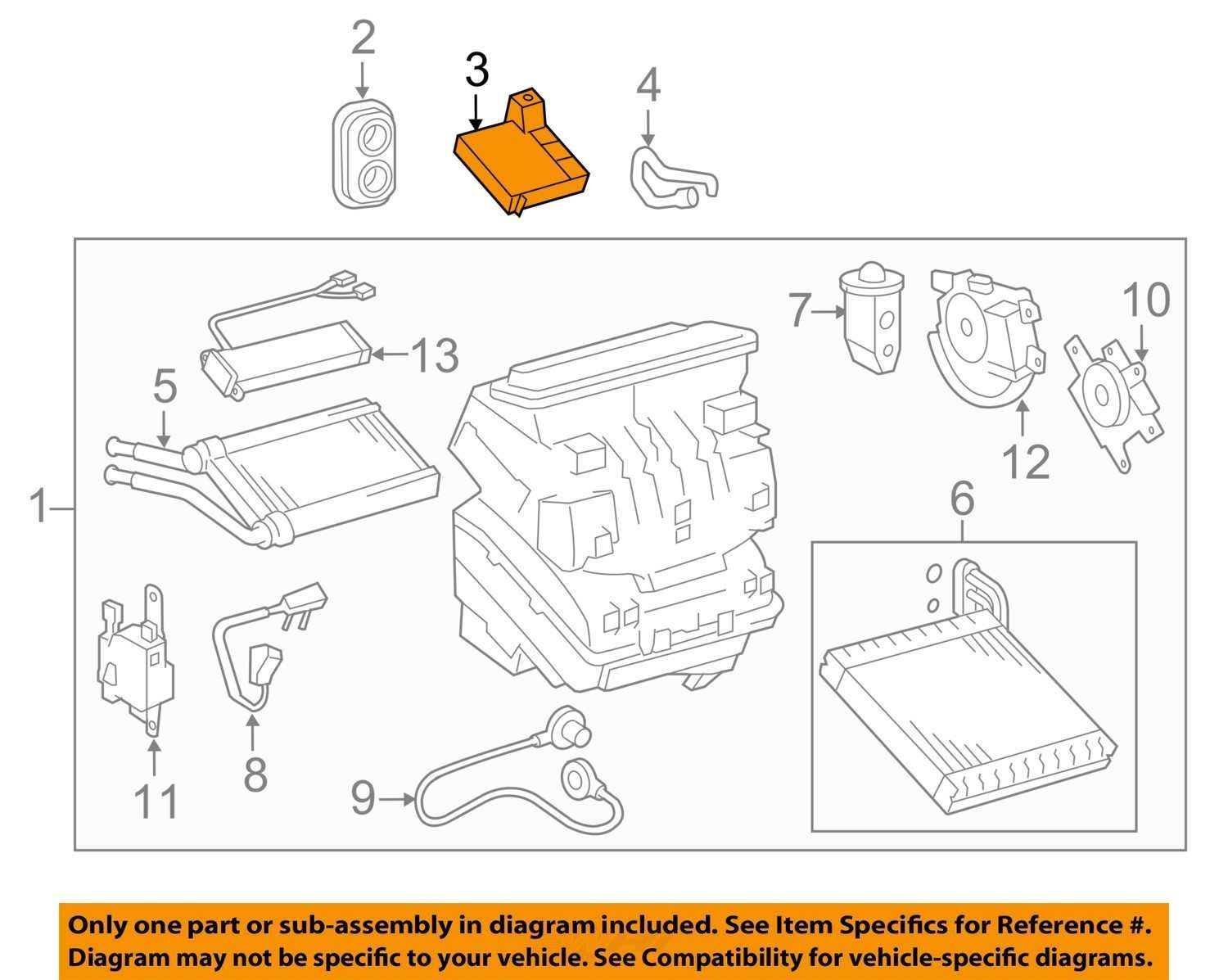 TOYOTA OEM 0608 RAV4 Air ConditionerAmplifier Control Module