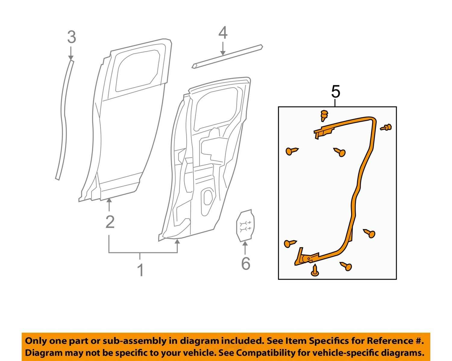 TOYOTA OEM 0714 FJ Cruiser Rear DoorWeatherstrip Seal Right