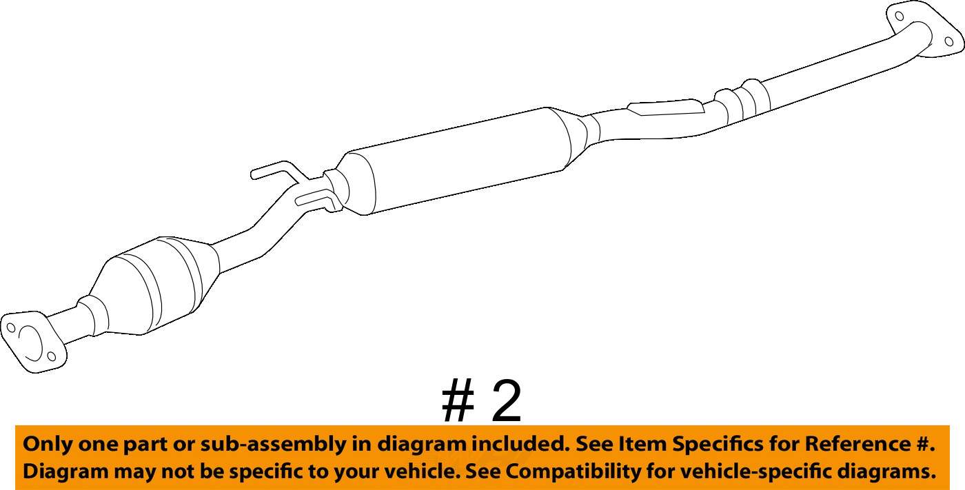 TOYOTA OEM 2004 Sienna 3.3LV6 ExhaustIntermediate Pipe 174200A251 eBay