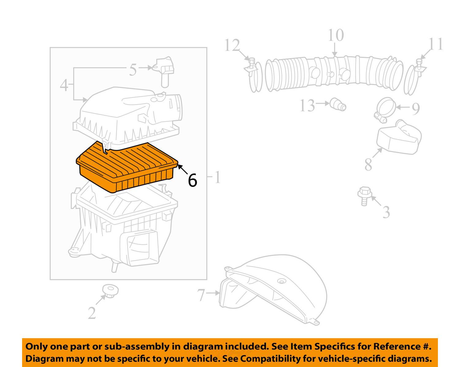 Lexus TOYOTA OEM 06-15 IS350 Engine-Air Cleaner Filter Element