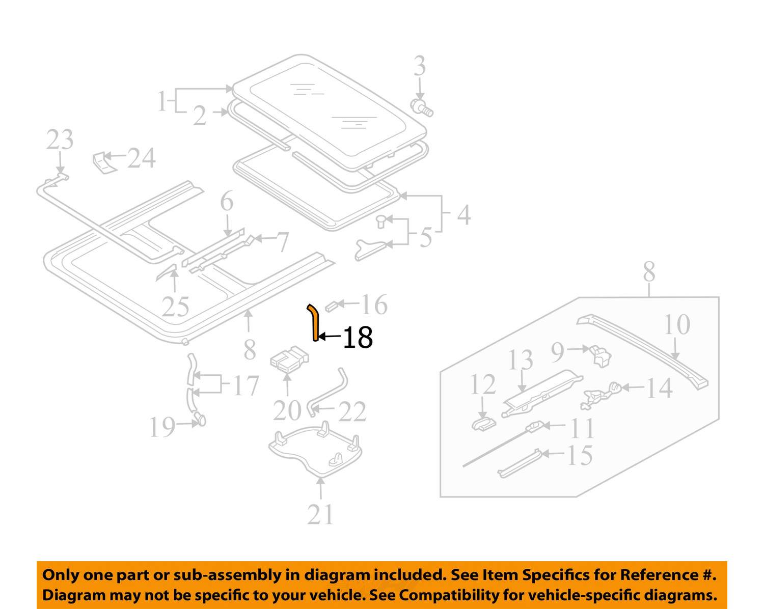 VW VOLKSWAGEN OEM 0110 Passat SunroofDrain Hose 5G0877228 eBay