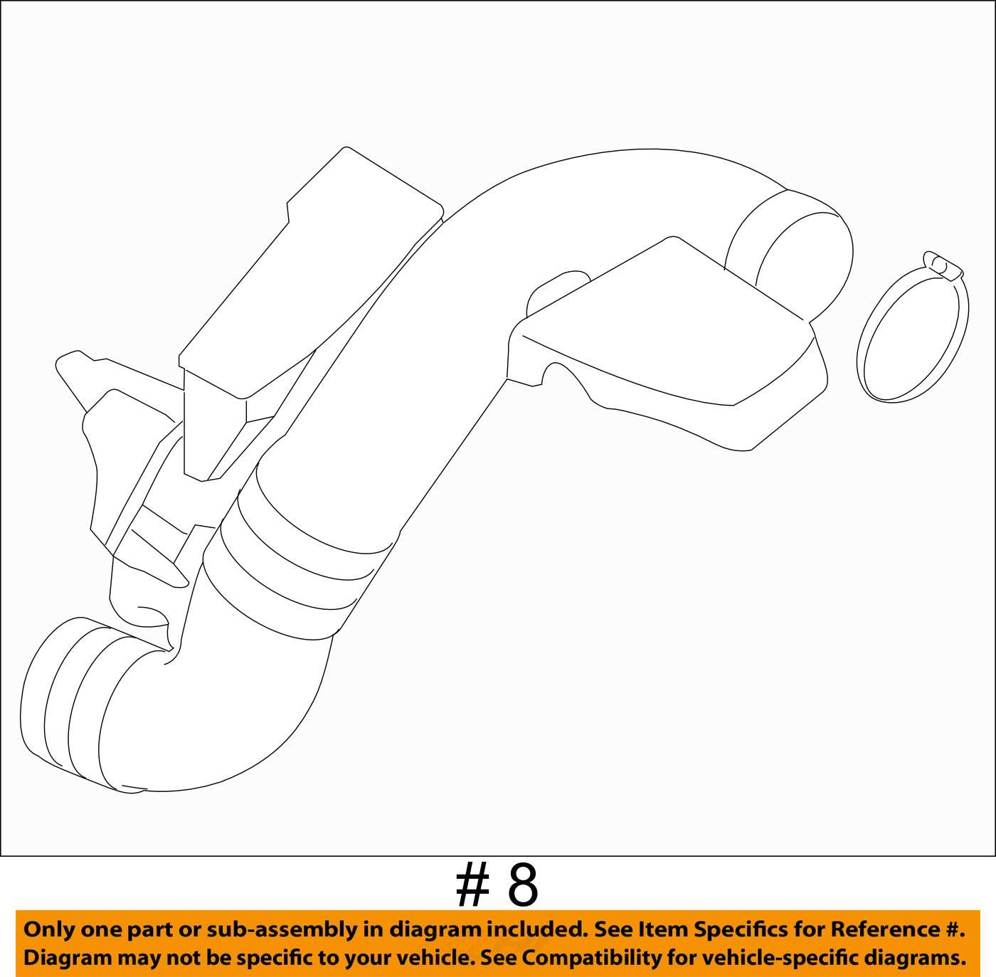 Brand New Air Intake Box Tube 2008 2013 Volvo S60 S80 V70 XC60 XC70