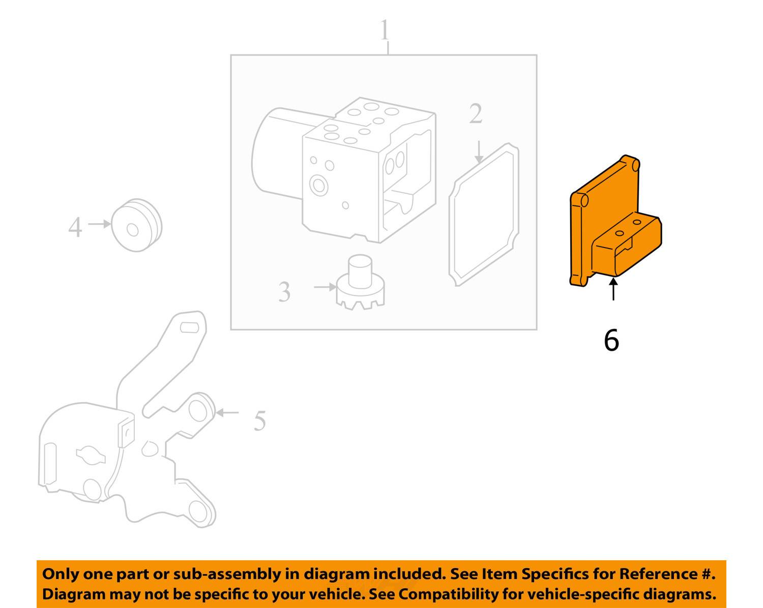 Chevrolet GM OEM 0811 Impala AntiLock Brakes ABSControl Module