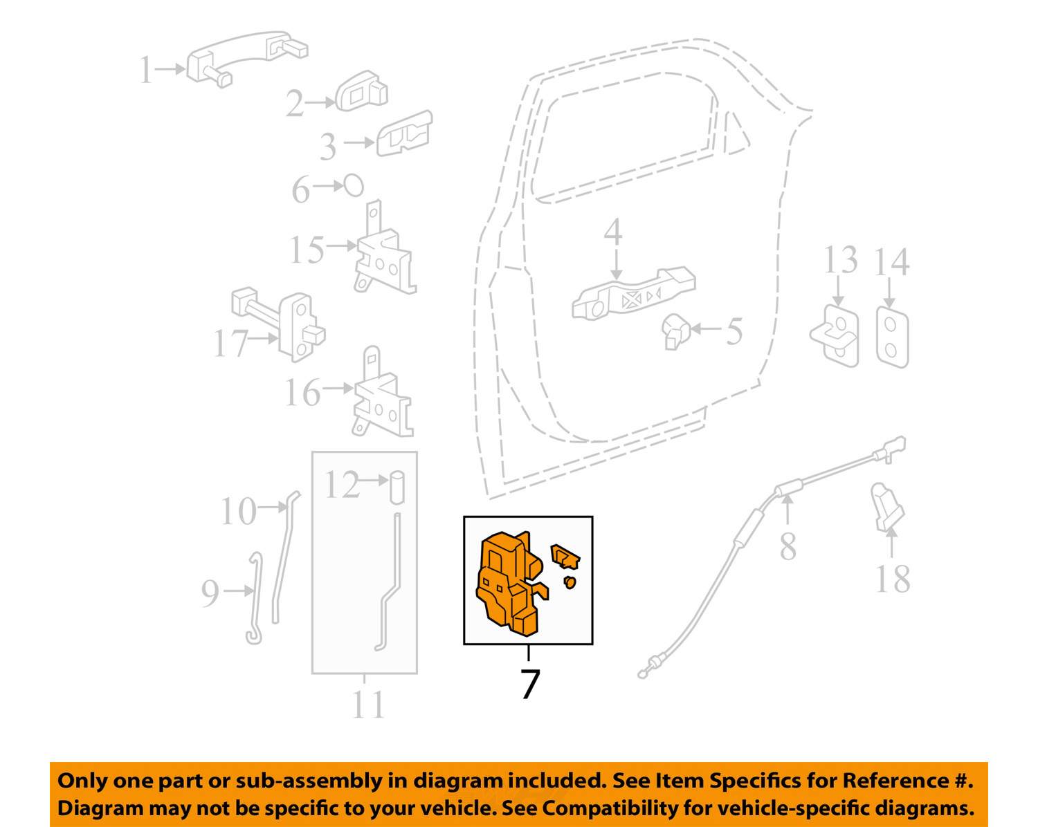 Chevrolet GM OEM 0611 HHR Front DoorLock Latch Kit 20791792 eBay