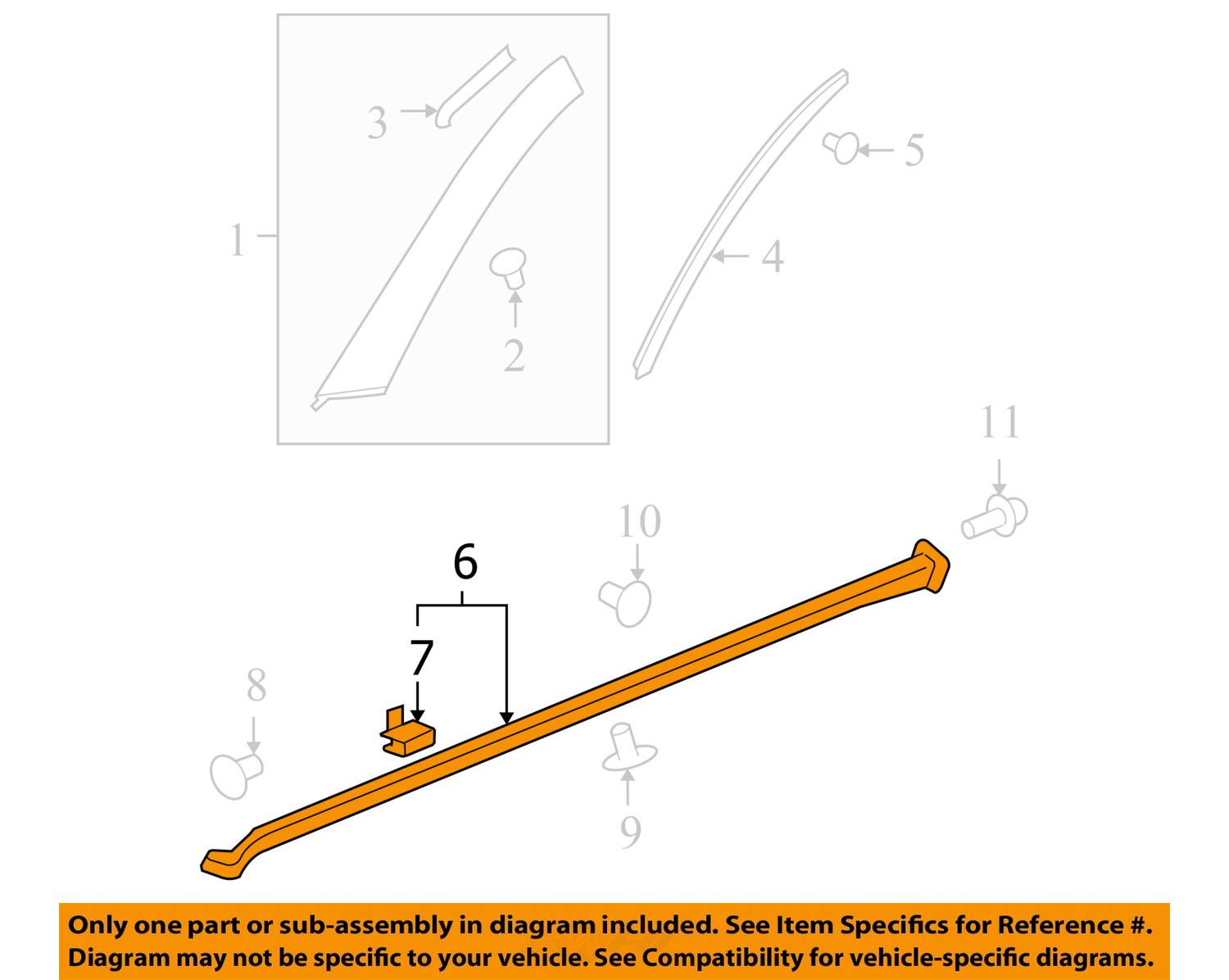 Pontiac GM OEM 0609 G6 ExteriorRocker Panel Molding Trim Right 15897829 eBay