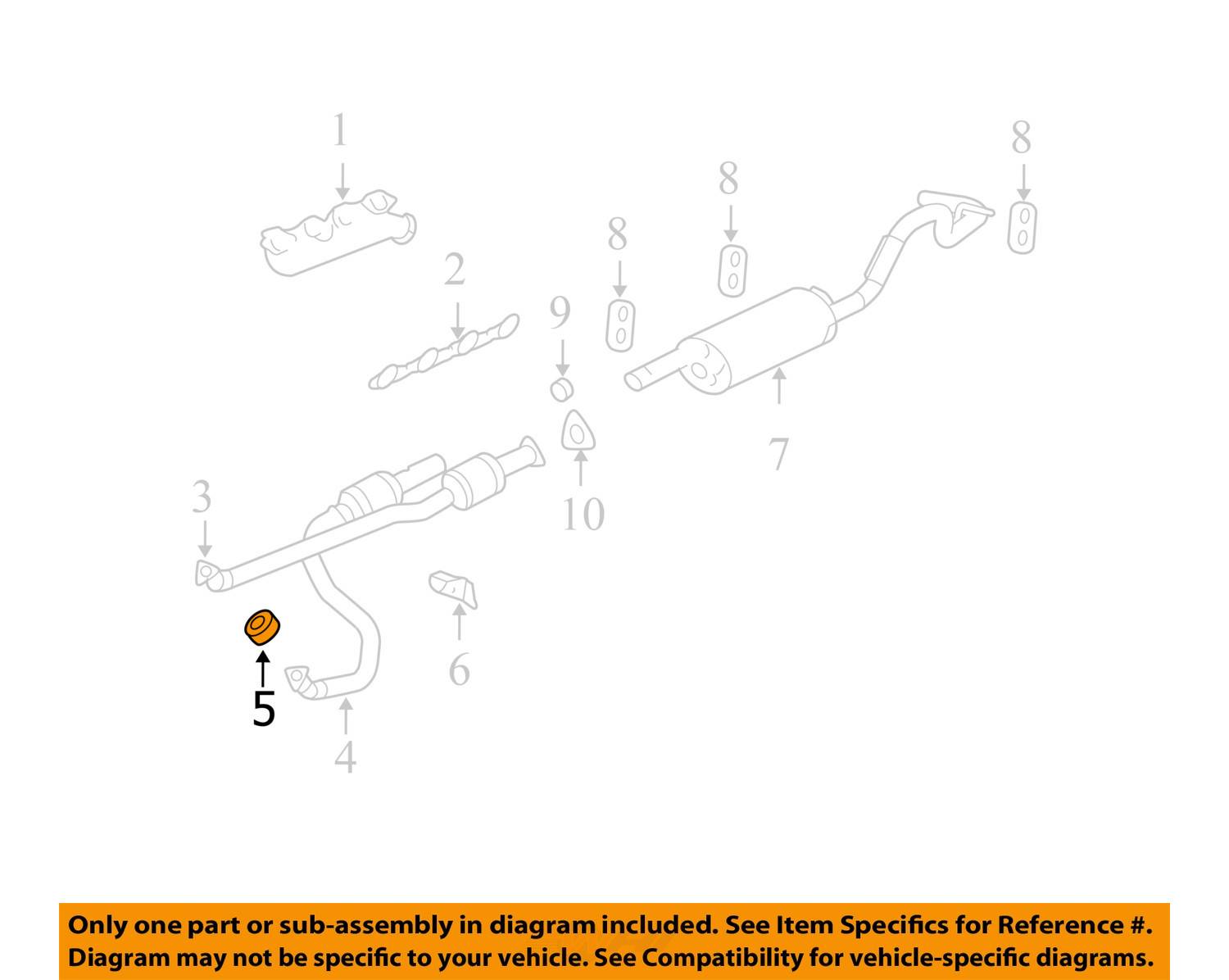 GM OEM ExhaustCatalytic Converter & Pipe Seal 15077362 eBay