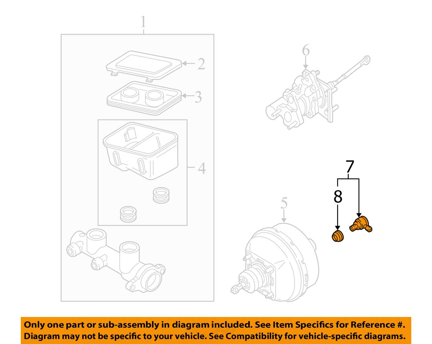 GM OEMPower Brake Booster Check Valve 18022219