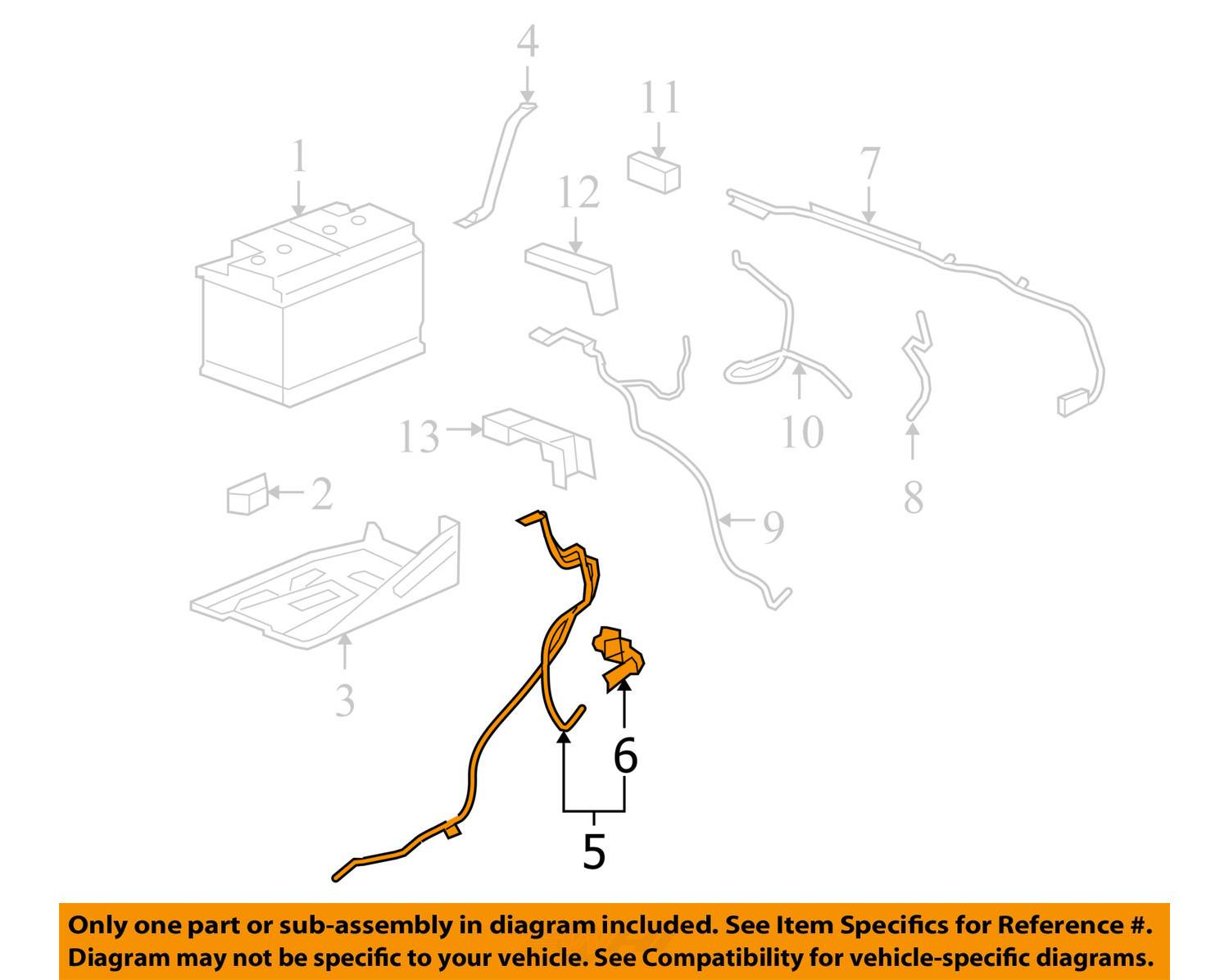 20072013 SILVERADO SIERRA TAHOE YUKON NEGATIVE BATTERY CABLE NEW GM