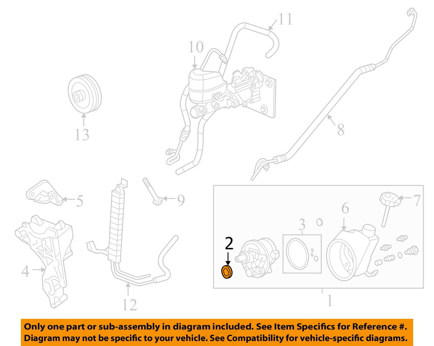 GM OEM Pump HosesSteeringPower Steering Pump Front Seal 15277770 eBay