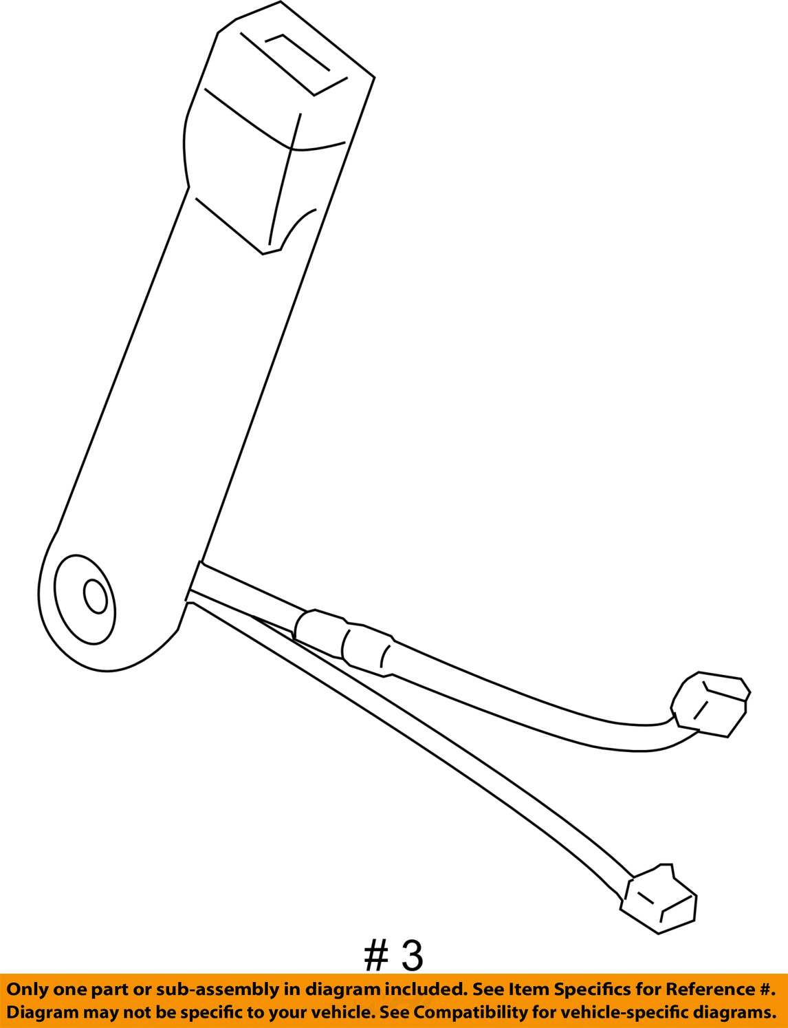 20072013 SILVERADO SIERRA TAHOE YUKON DRIVERS SEAT BELT BUCKLE TAN