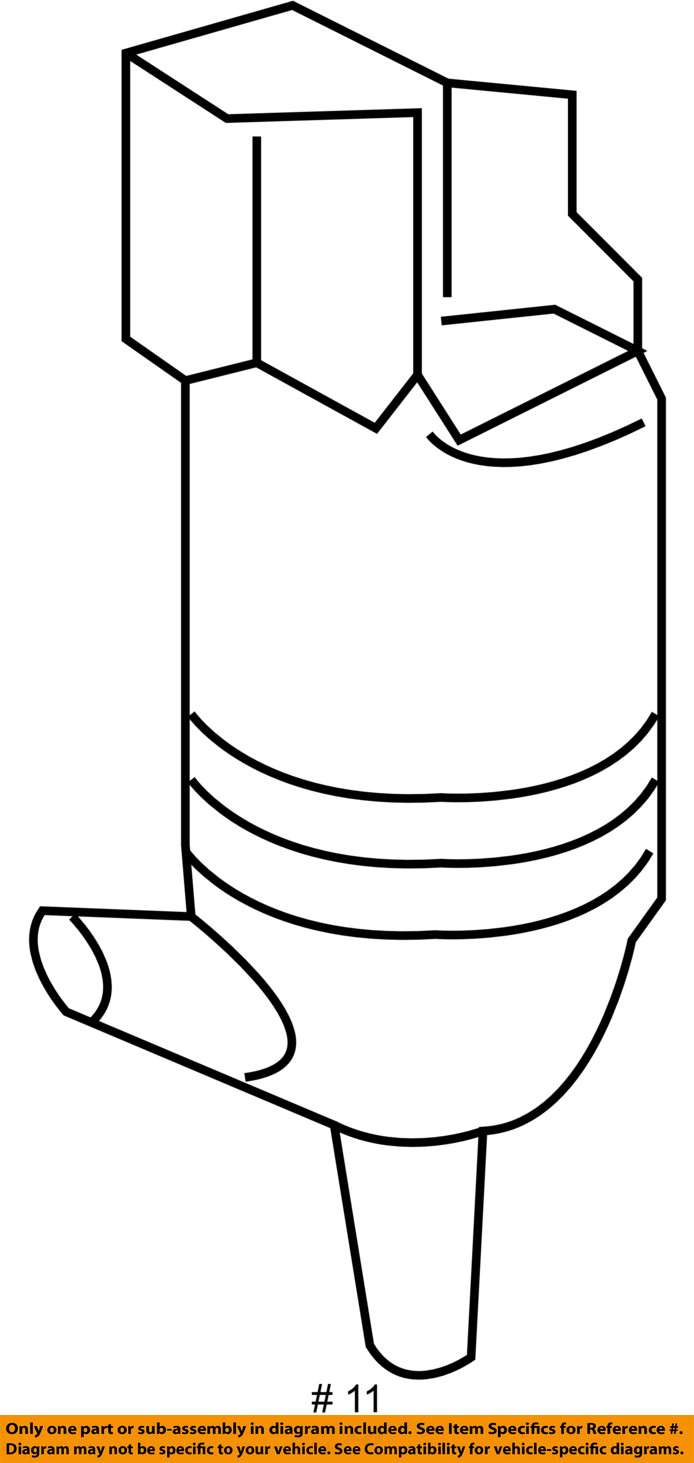 20142016 SILVERADO SIERRA WINDSHIELD WASHER FLUID PUMP NEW GM 22999423