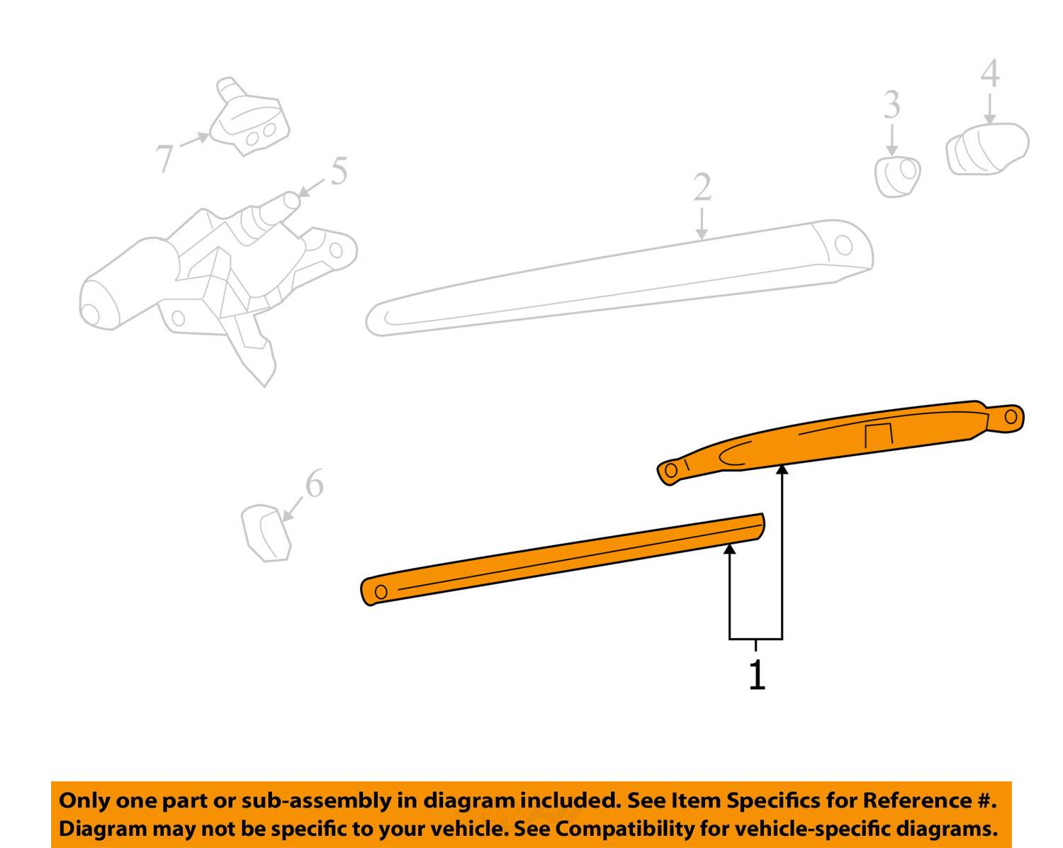 CHEVY TRAVERSE REAR WINDOW WIPER BLADE 20092017 NEW OEM 20865139 eBay