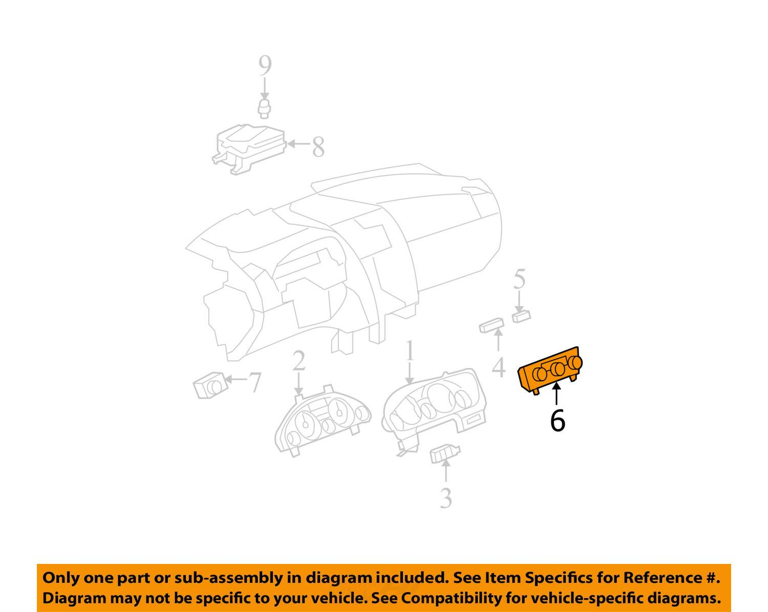 GMC ACADIA A/C HEATER CONTROL 20072012 NEW OEM 25932036 eBay