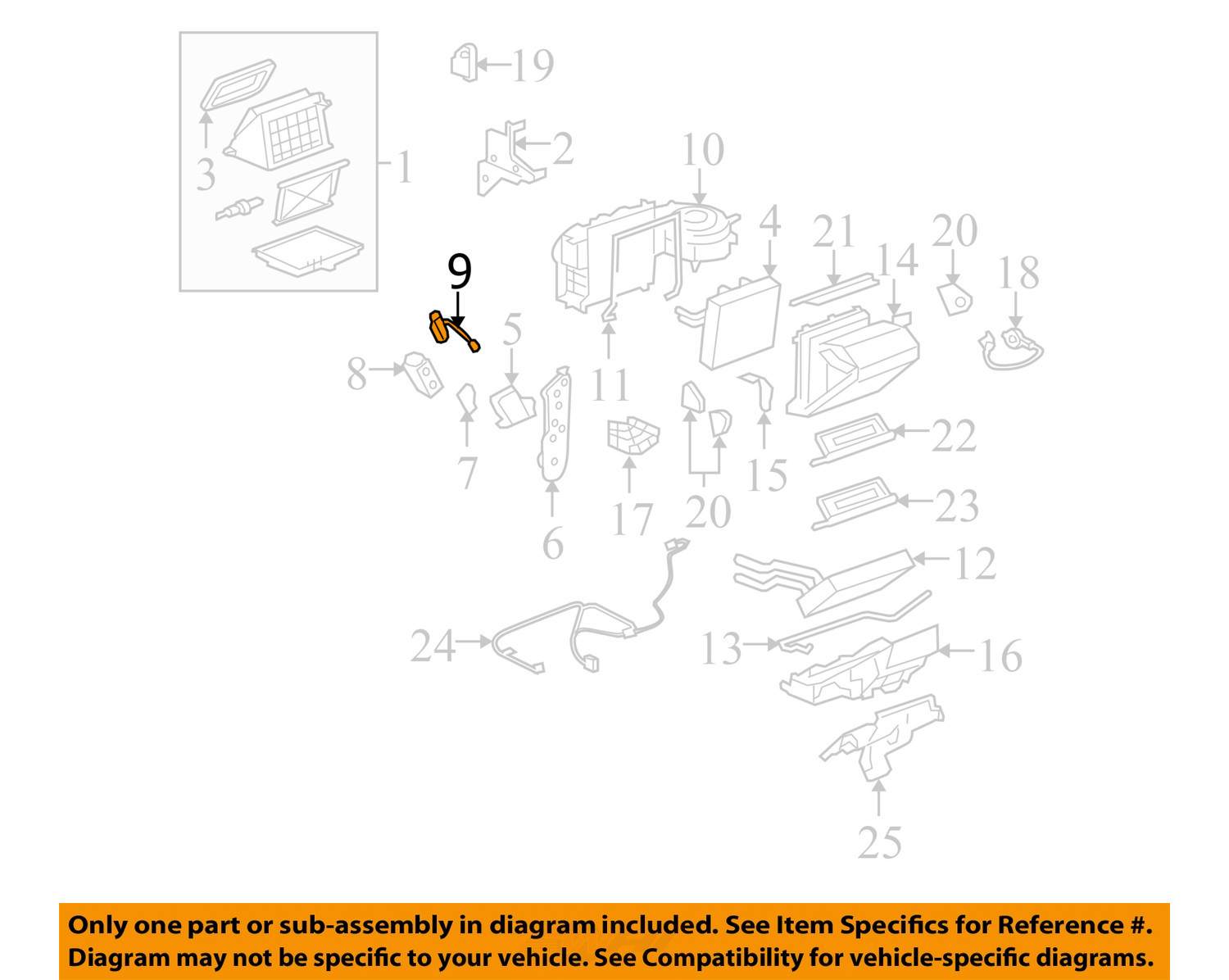 Chevrolet GM OEM 2005 Equinox 3.4L Evaporator HeaterTemperature Sensor