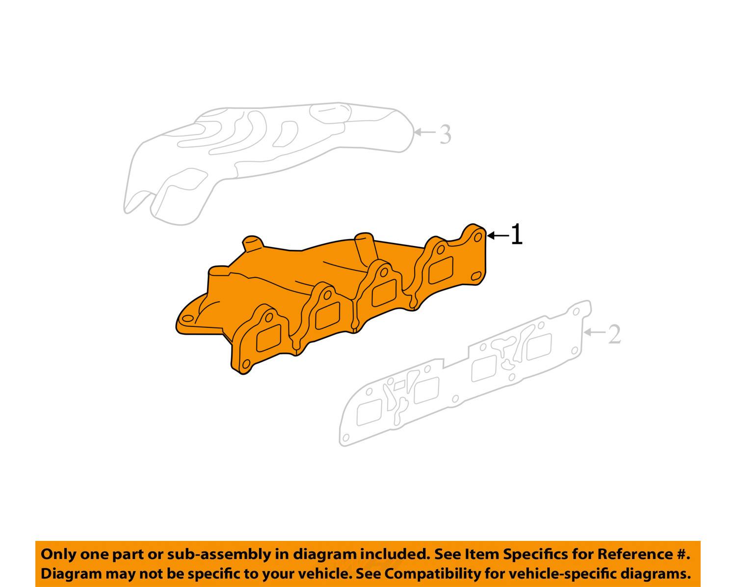 20102012 EQUINOX TERRAIN 2.4 EXHAUST MANIFOLD NEW GM 12609823 eBay
