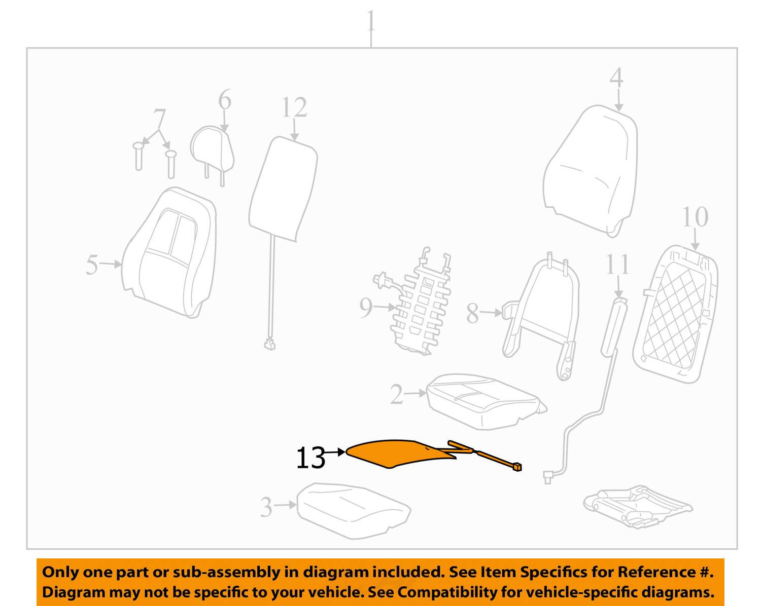 Saturn GM OEM 2008 Vue Seat HeaterElement 96844495 eBay