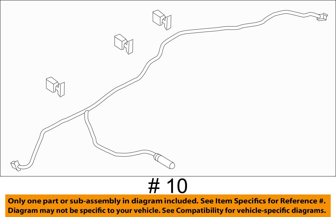 FORD OEM Focus Radiator CoolantRecovery Tank Bottle Overflow Hose