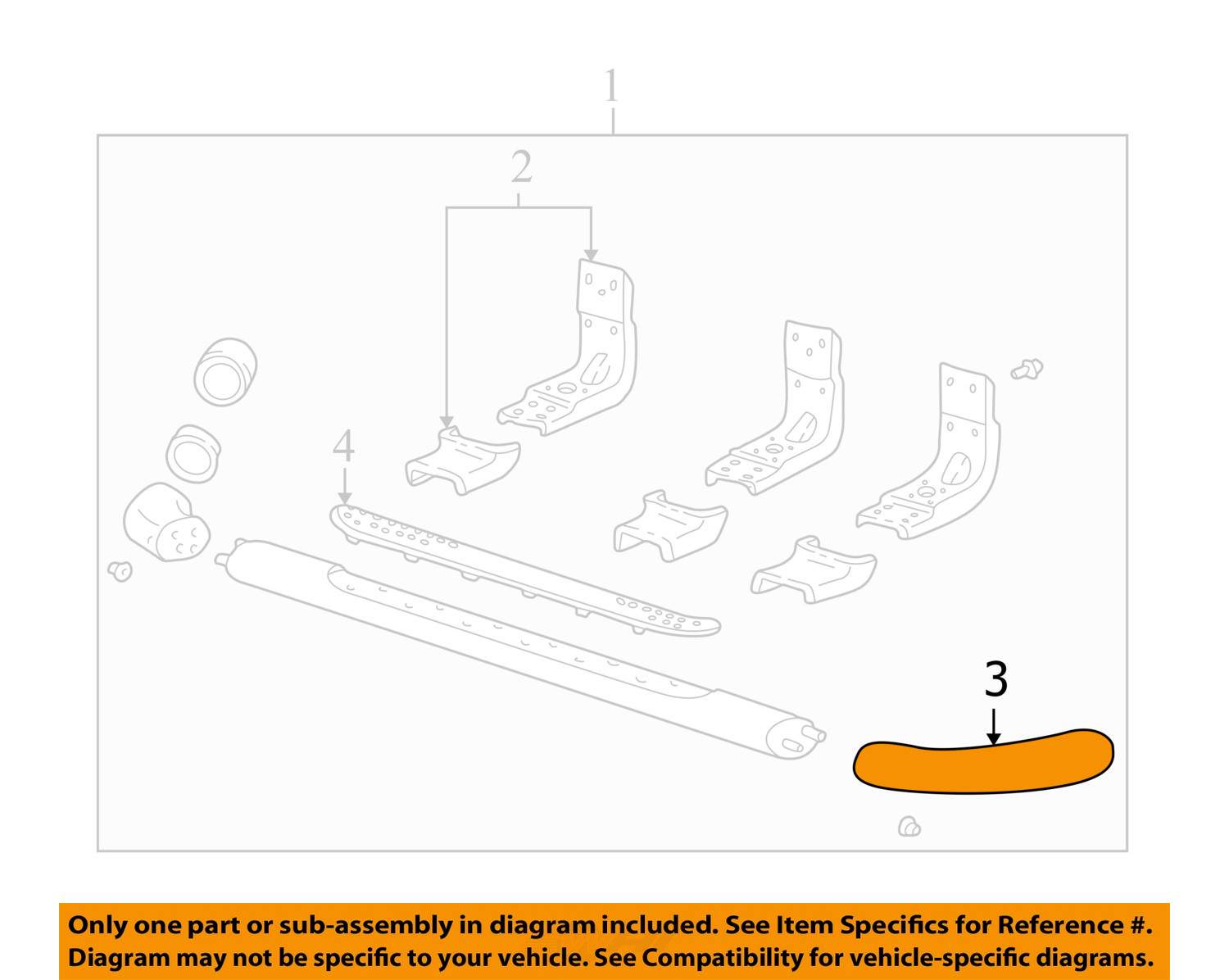 FORD OEM 9902 Expedition Running Board StepExtension F5TZ16A454AA eBay