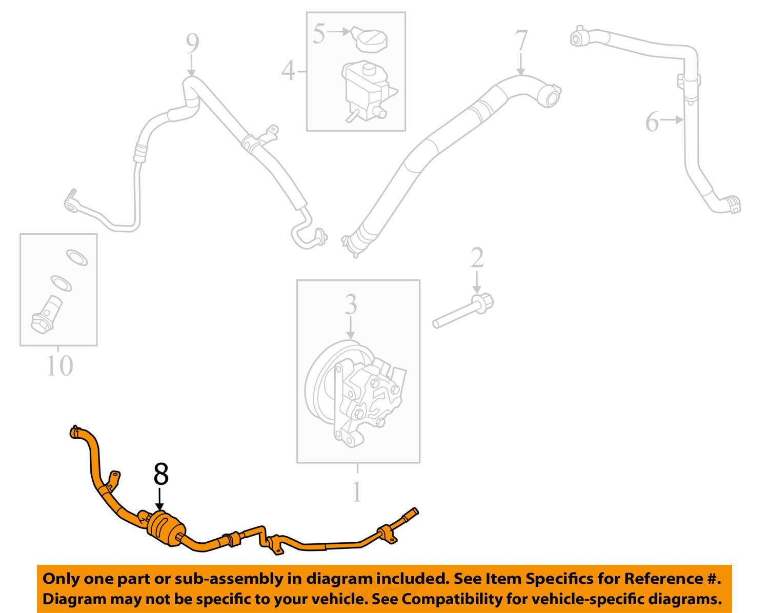 Ford Oem Diagram - Image Is Loading Ford Oem Power Steering Return Hose Btzac - Ford Oem Diagram