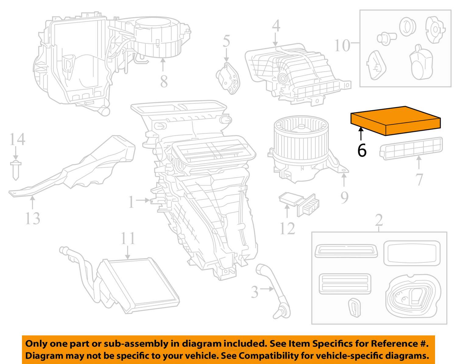 Ram CHRYSLER OEM 1516 ProMaster CityCabin Air Filter 68103578AA
