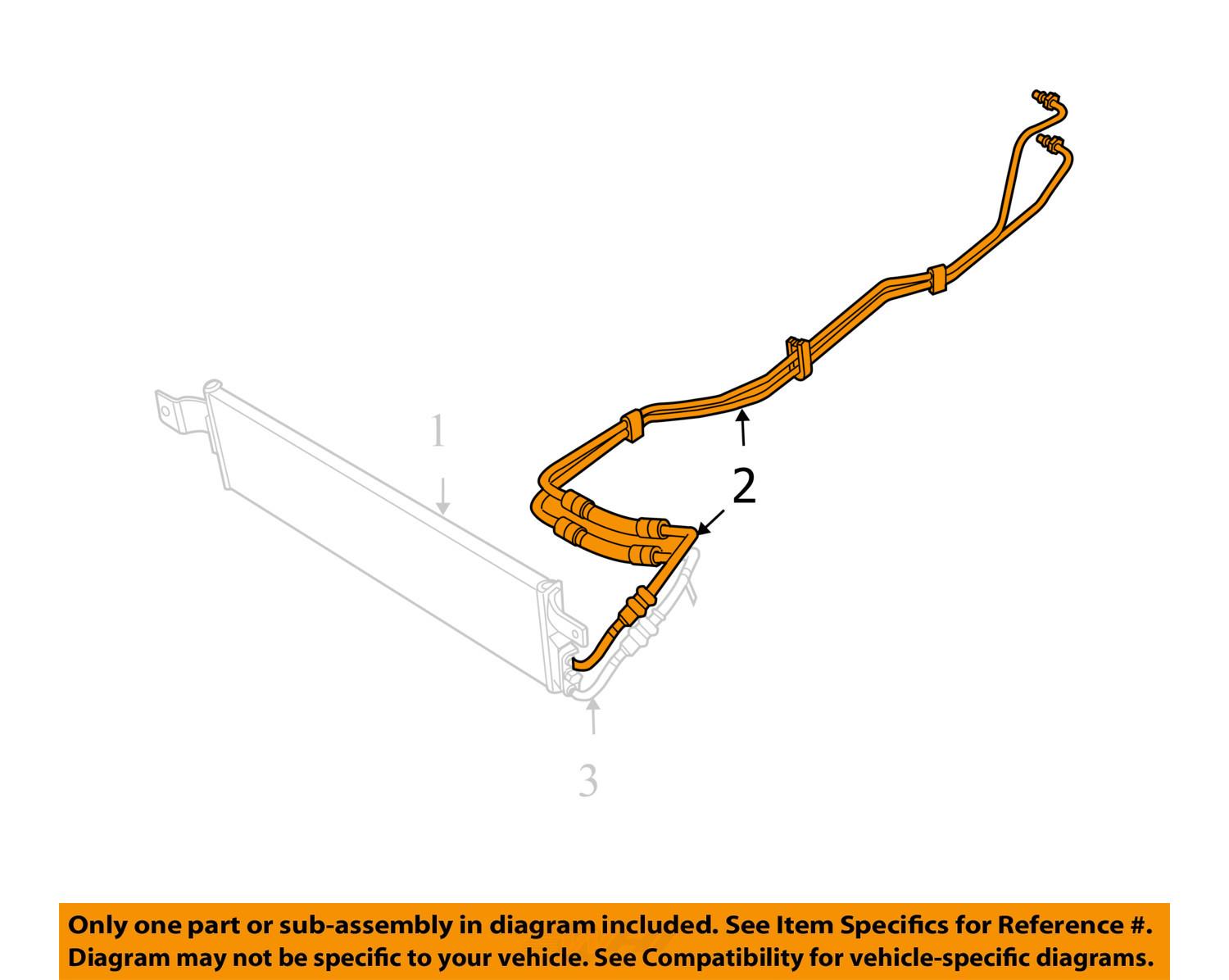 Jeep CHRYSLER OEM Wrangler Transmission Oil CoolerReturn Line Tube