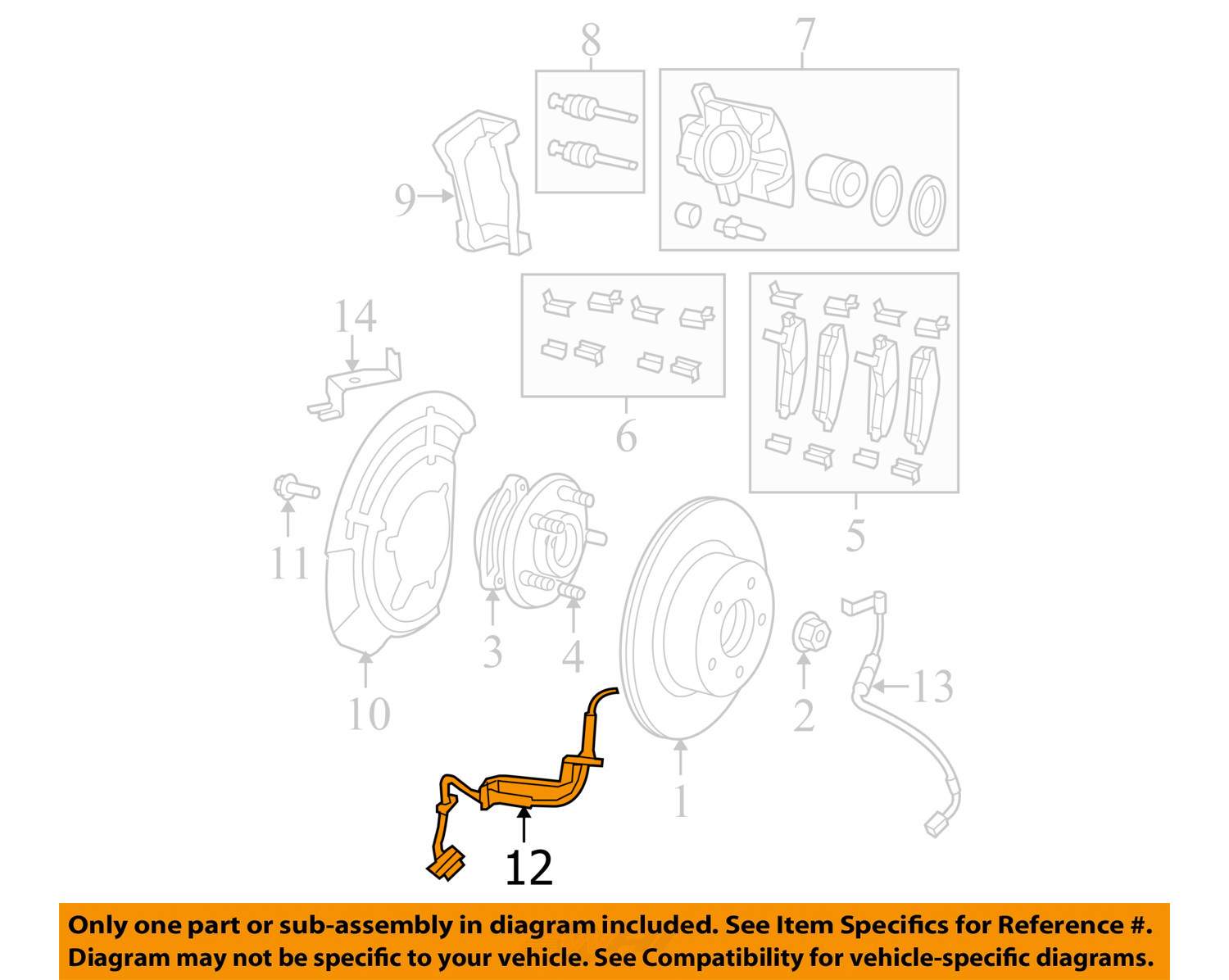 Jeep CHRYSLER OEM Wrangler ABS Antilock BrakesFront Speed Sensor