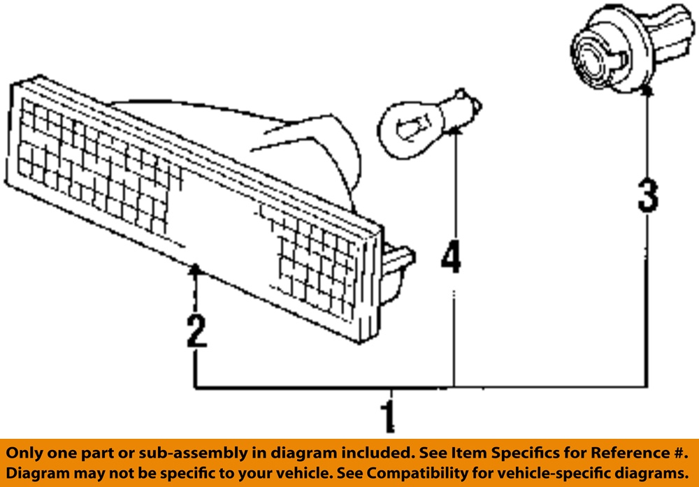 HONDA OEM 88-89 Accord-Turn Signal Light Right 33300SE5A02 | eBay
